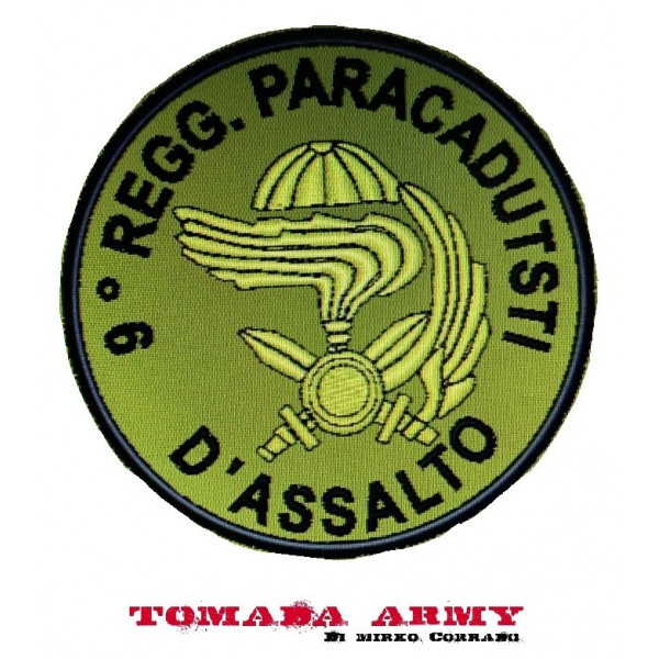 patch 9° reggimento paracadutisti d'assalto