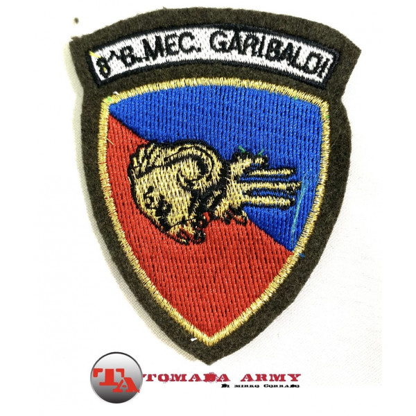 Patch scudetto 8' brigata meccanizzata Garibaldi